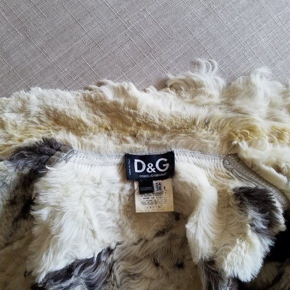 Dolce & Gabbana Italian Silver Leather Coat Jacket Size 24 / 38 - Picture 16 of 16